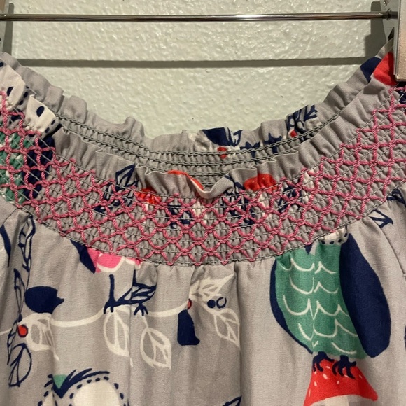 Mini Boden Adorable Gray dress with novelty Owl print. Size 7 - 8 year - Picture 3 of 9